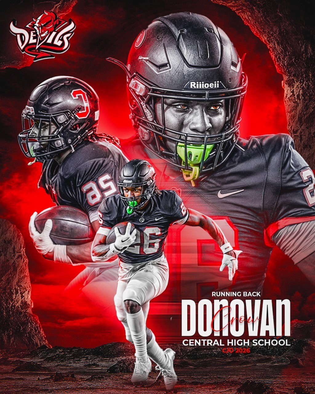 Donovan, Central High School running back poster