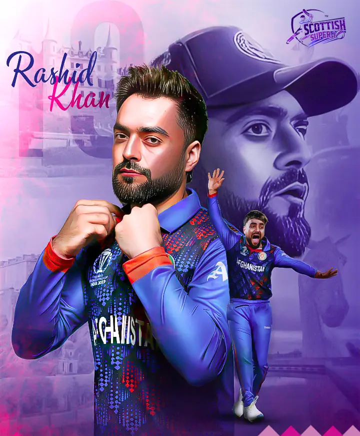 Rashid Khan cricket poster